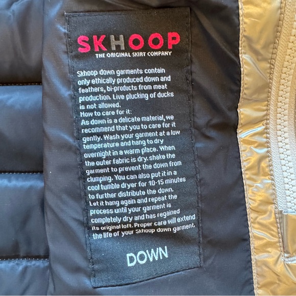 Skhoop Women’s Metallic Down Jacket With Hood Size Small - Picture 6 of 13